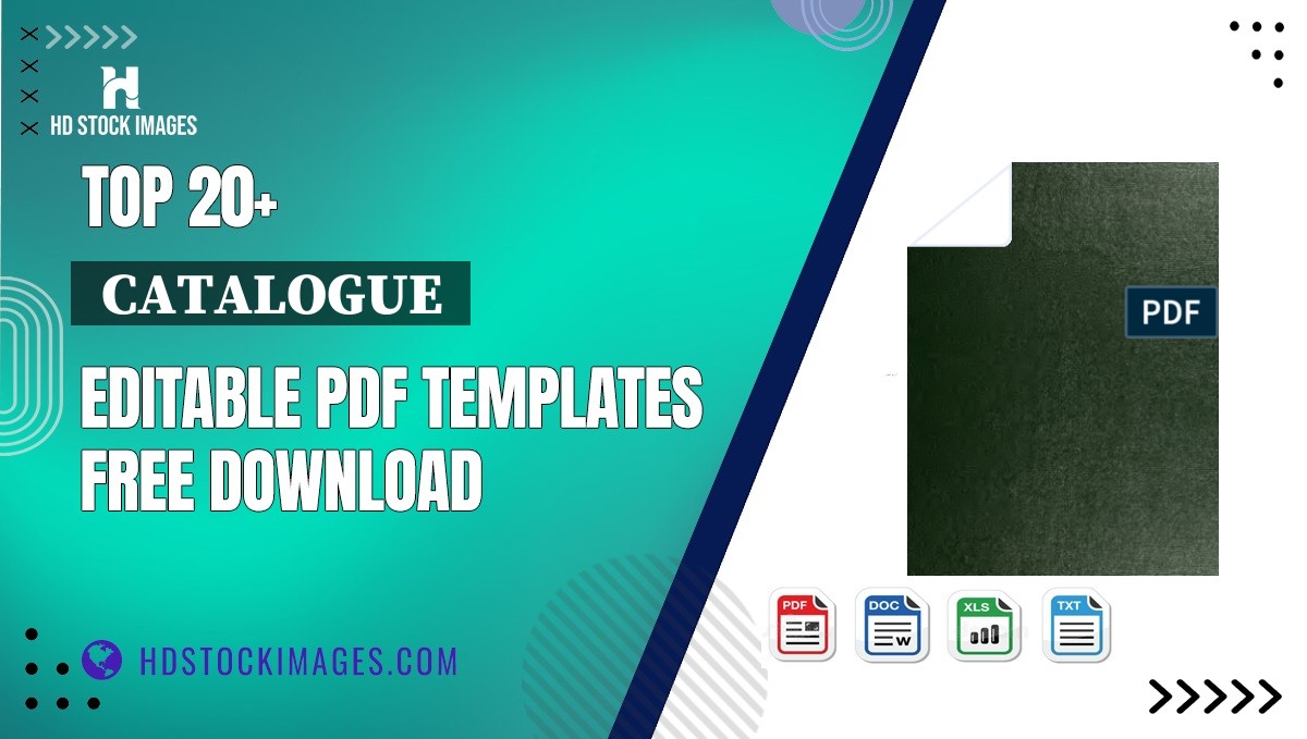 Top 20+  Catalogue  Editable PDF Templates Free Download