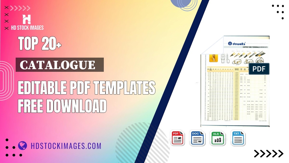 Top 20+ Catalogue   Editable PDF Templates Free Download