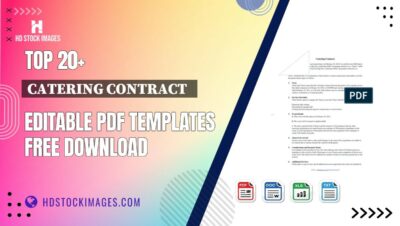 Top 20+ Catering Contract   Editable PDF Templates Free Download