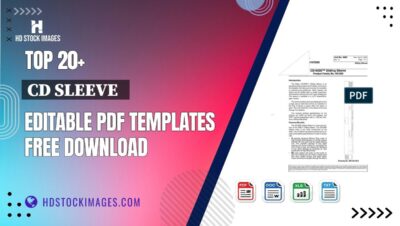 Top 20+ Cd Sleeve   Editable PDF Templates Free Download