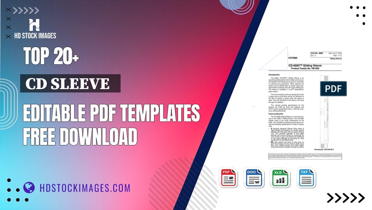 Top 20+ Cd Sleeve   Editable PDF Templates Free Download