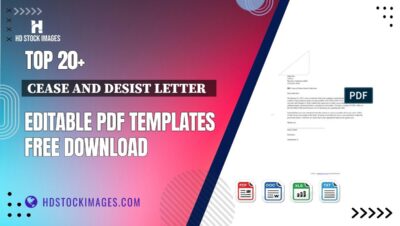 Top 20+ Cease And Desist Letter   Editable PDF Templates Free Download