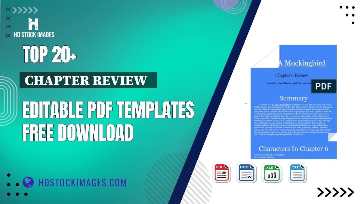 Top 20+ Chapter Review   Editable PDF Templates Free Download