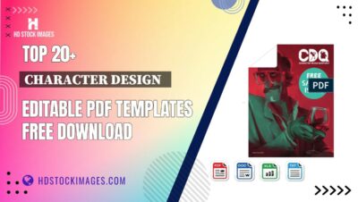 Top 20+ Character Design   Editable PDF Templates Free Download