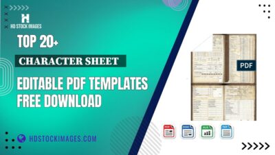 Top 20+ Character Sheet   Editable PDF Templates Free Download