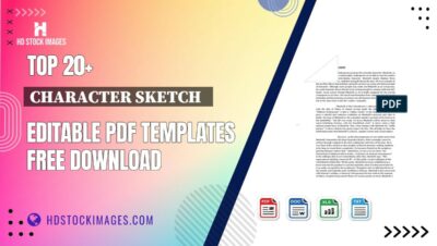 Top 20+ Character Sketch   Editable PDF Templates Free Download