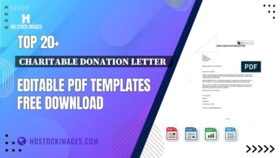 Top 20+ Charitable Donation Letter   Editable PDF Templates Free Download