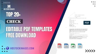 Top 20+ Check  Editable PDF Templates Free Download