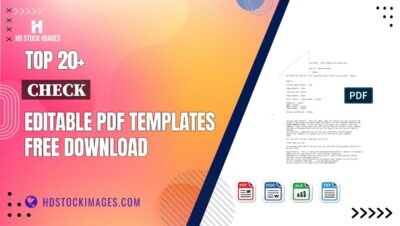 Top 20+ Check Editable PDF Templates Free Download