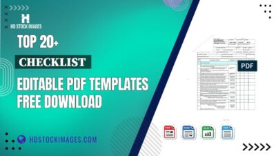 Top 20+ Checklist  Editable PDF Templates Free Download