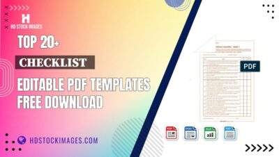 Top 20+ Checklist   Editable PDF Templates Free Download