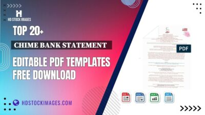 Top 20+ Chime Bank Statement   Editable PDF Templates Free Download