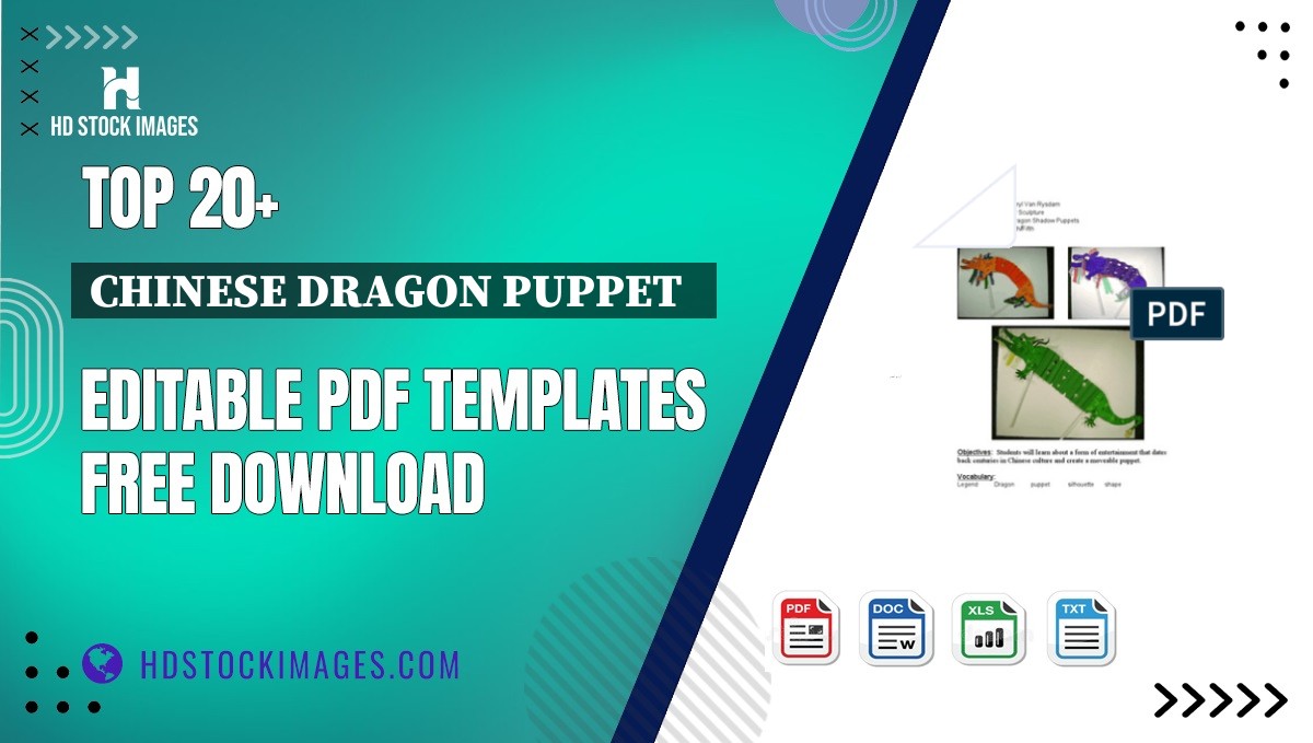 Top 20+ Chinese Dragon Puppet   Editable PDF Templates Free Download