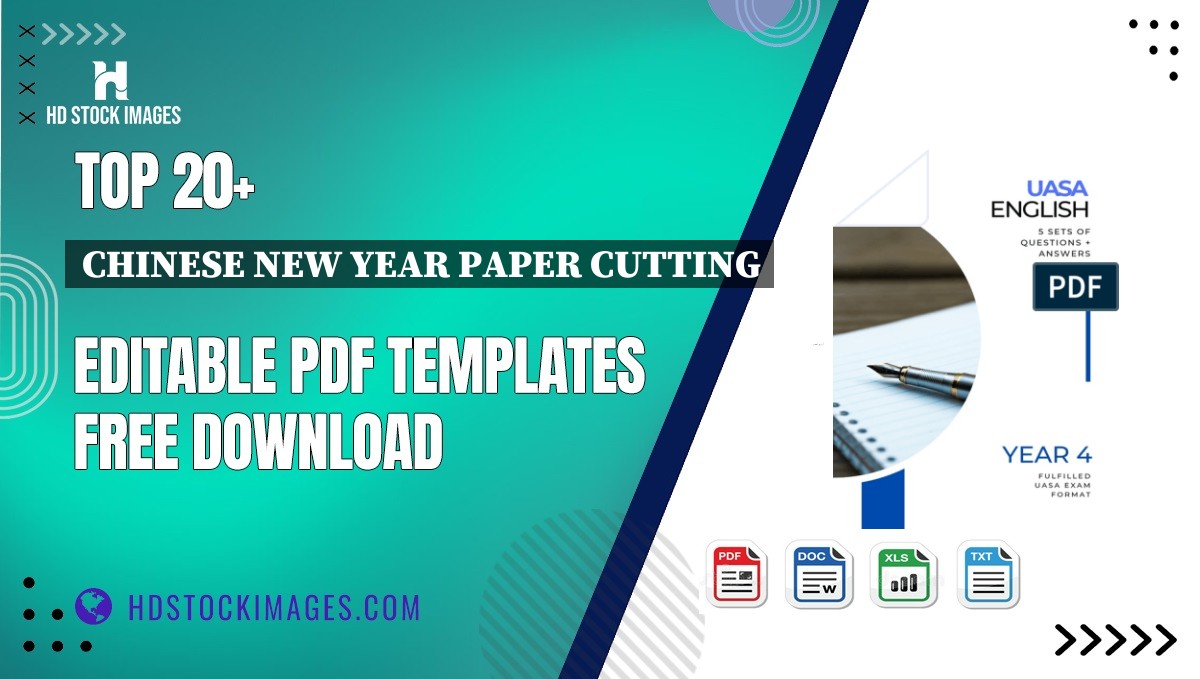 Top 20+ Chinese New Year Paper Cutting Editable PDF Templates Free Download