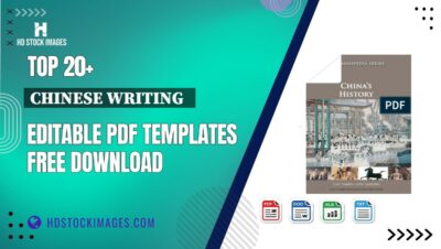 Top 20+ Chinese Writing Editable PDF Templates Free Download