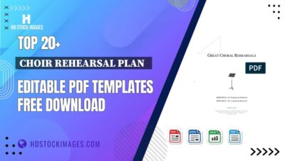 Top 20+ Choir Rehearsal Plan   Editable PDF Templates Free Download