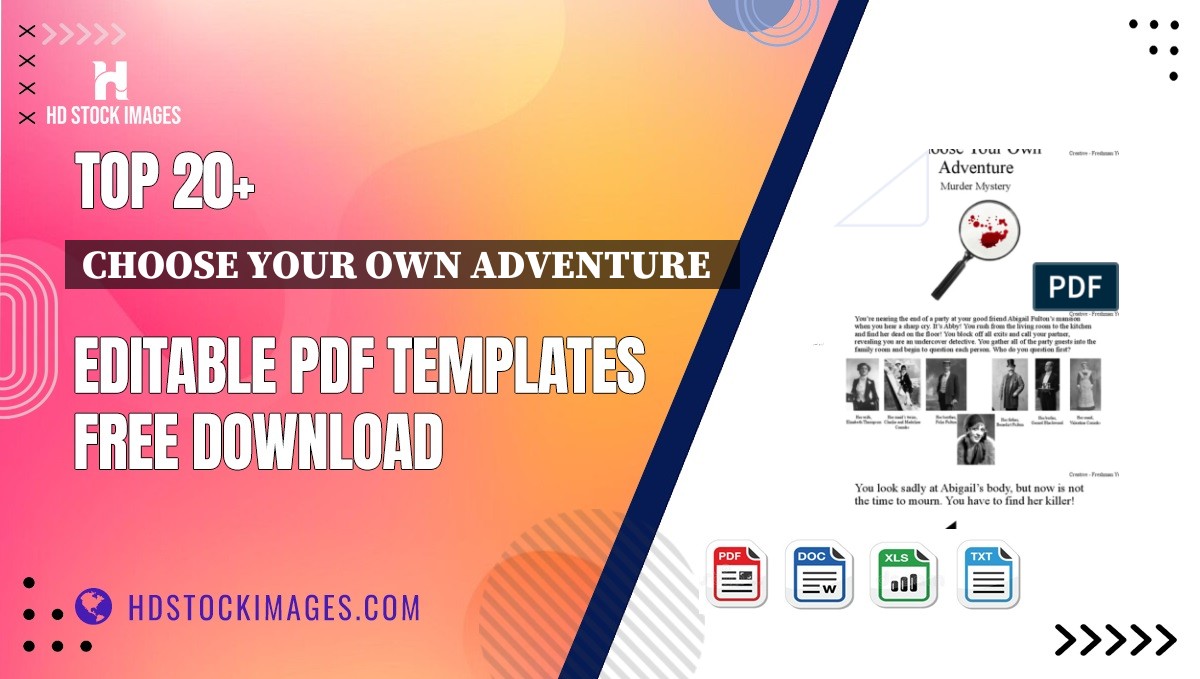 Top 20+ Choose Your Own Adventure   Editable PDF Templates Free Download