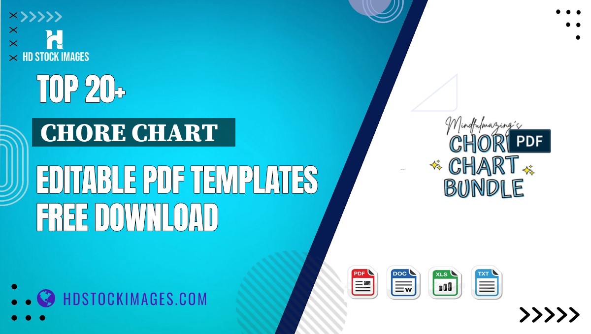 Top 20+ Chore Chart   Editable PDF Templates Free Download