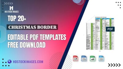 Top 20+ Christmas Border Editable PDF Templates Free Download