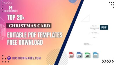 Top 20+  Christmas Card Editable PDF Templates Free Download