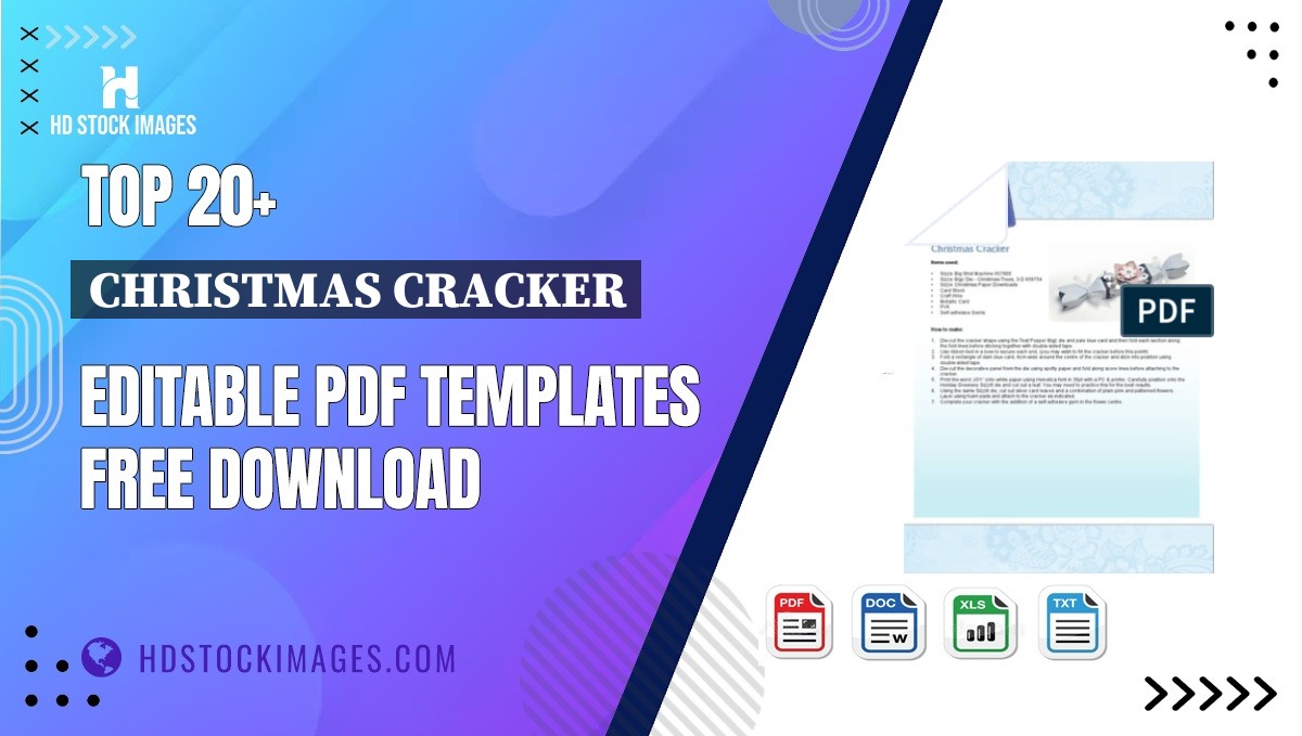 Top 20+ Christmas Cracker Editable PDF Templates Free Download