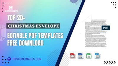 Top 20+ Christmas Envelope Editable PDF Templates Free Download