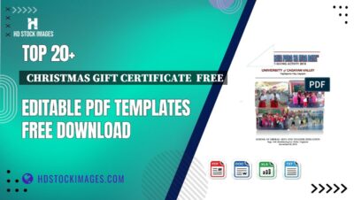 Top 20+ Christmas Gift Certificate Free Editable PDF Templates Free Download