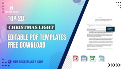 Top 20+ Christmas Light Editable PDF Templates Free Download