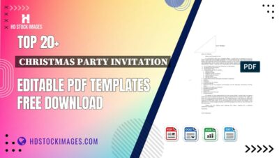 Top 20+ Christmas Party Invitation Editable PDF Templates Free Download