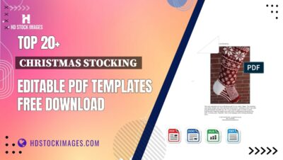 Top 20+ Christmas Stocking  Editable PDF Templates Free Download