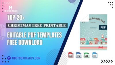 Top 20+ Christmas Tree  Printable  Editable PDF Templates Free Download