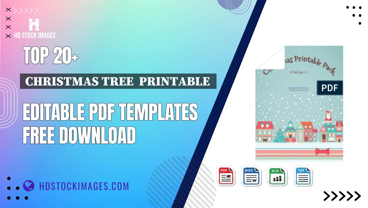 Top 20+ Christmas Tree  Printable  Editable PDF Templates Free Download