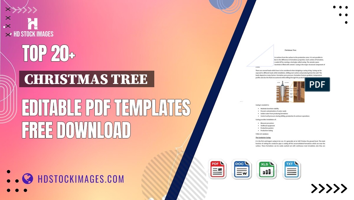 Top 20+ Christmas Tree  Editable PDF Templates Free Download