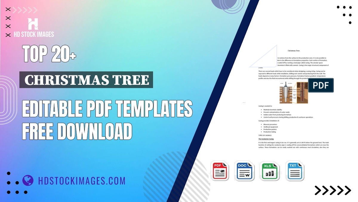 Top 20+ Christmas Tree Editable PDF Templates Free Download