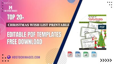 Top 20+ Christmas Wish List Printable Editable PDF Templates Free Download