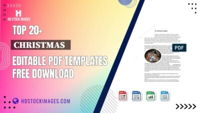 Top 20+ Christmas   Editable PDF Templates Free Download