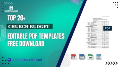 Top 20+ Church Budget   Editable PDF Templates Free Download