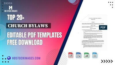 Top 20+ Church Bylaws   Editable PDF Templates Free Download