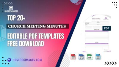 Top 20+ Church Meeting Minutes   Editable PDF Templates Free Download