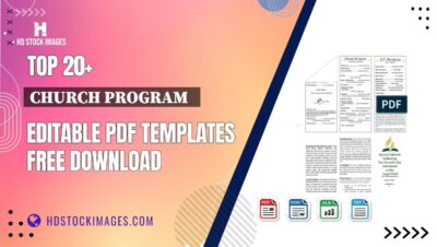 Top 20+ Church Program   Editable PDF Templates Free Download