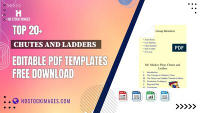 Top 20+ Chutes And Ladders   Editable PDF Templates Free Download