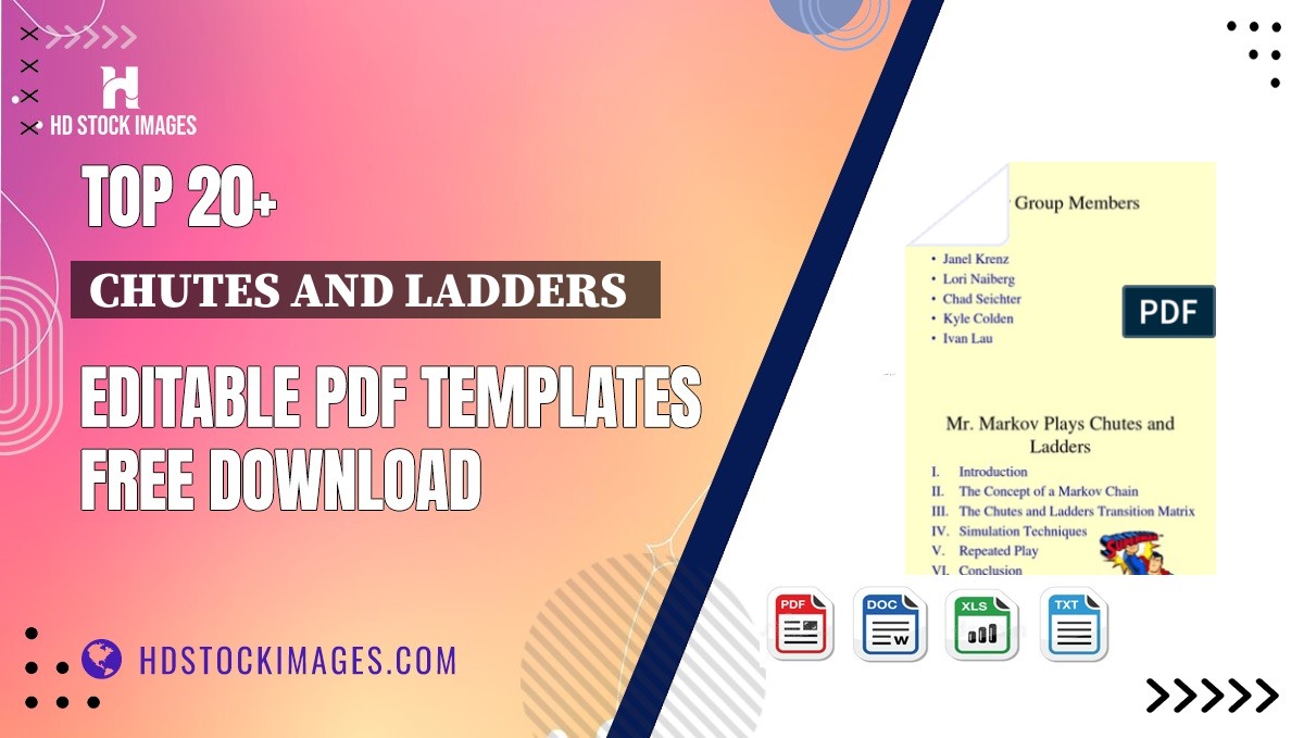 Top 20+ Chutes And Ladders   Editable PDF Templates Free Download