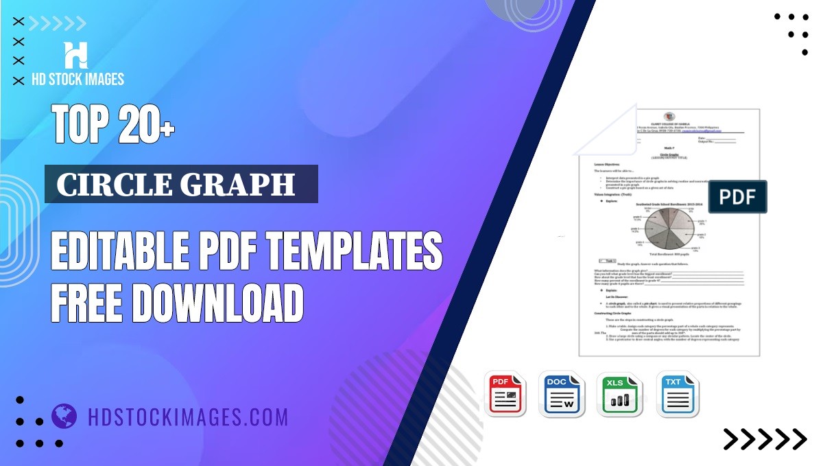 Top 20+ Circle Graph   Editable PDF Templates Free Download