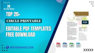 Top 20+ Circle Printable Editable PDF Templates Free Download