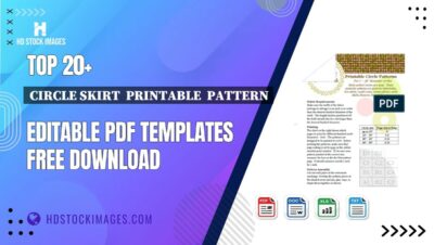 Top 20+ Circle Skirt  Printable  Pattern Editable PDF Templates Free Download