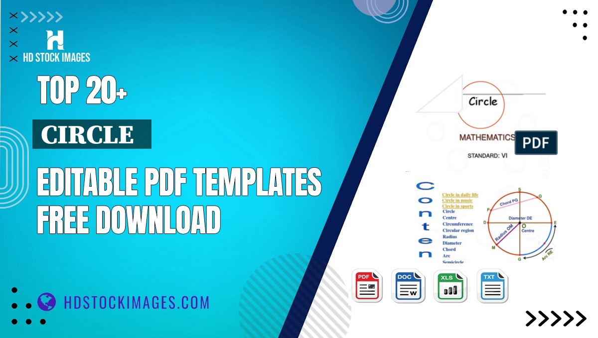 Top 20+ Circle   Editable PDF Templates Free Download