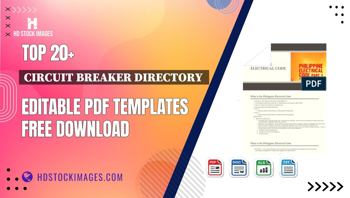 Top 20+ Circuit Breaker Directory  Editable PDF Templates Free Download