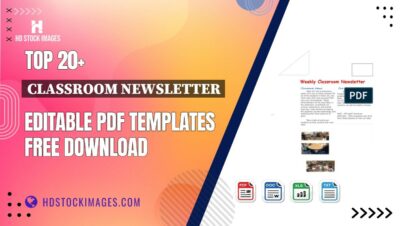 Top 20+ Classroom Newsletter Editable PDF Templates Free Download