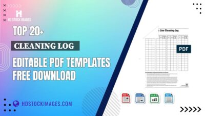 Top 20+ Cleaning Log   Editable PDF Templates Free Download