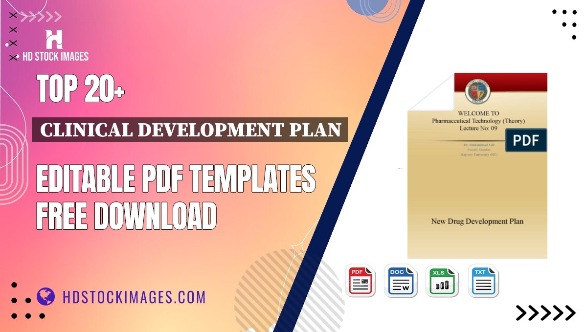 Top 20+ Clinical Development Plan Editable PDF Templates Free Download